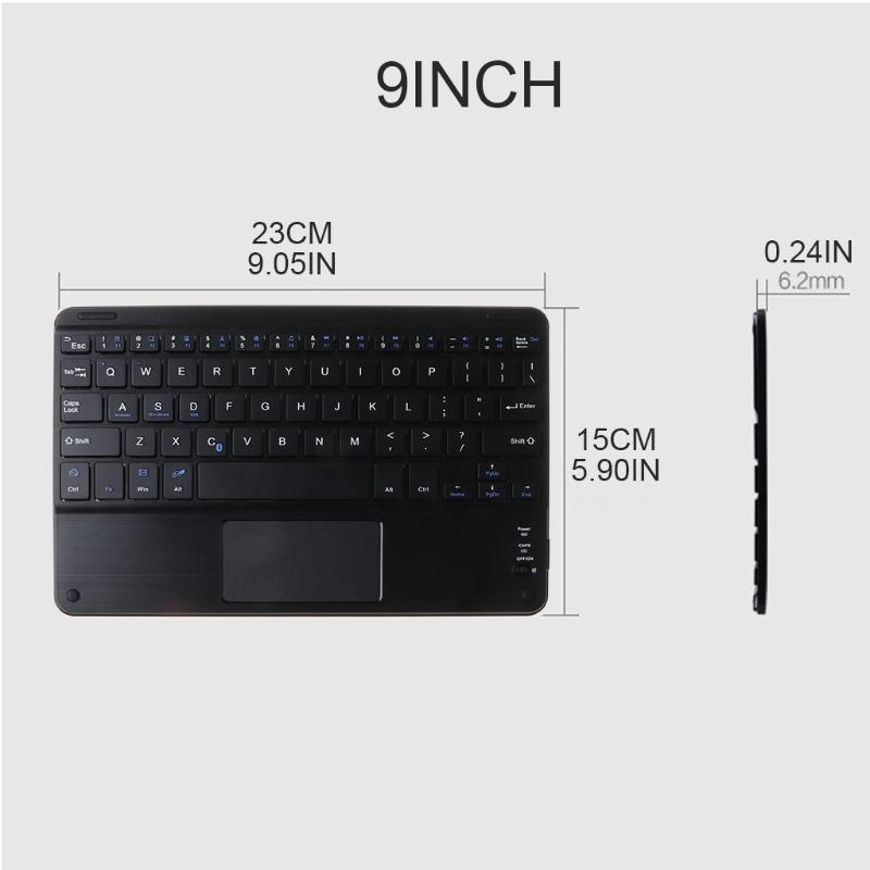 Mini Lightweight Portable Wireless Bluetooth-compatible Keyboard for Laptop Ultra Thin Keyboard Replacement 7/9/10 Inch
