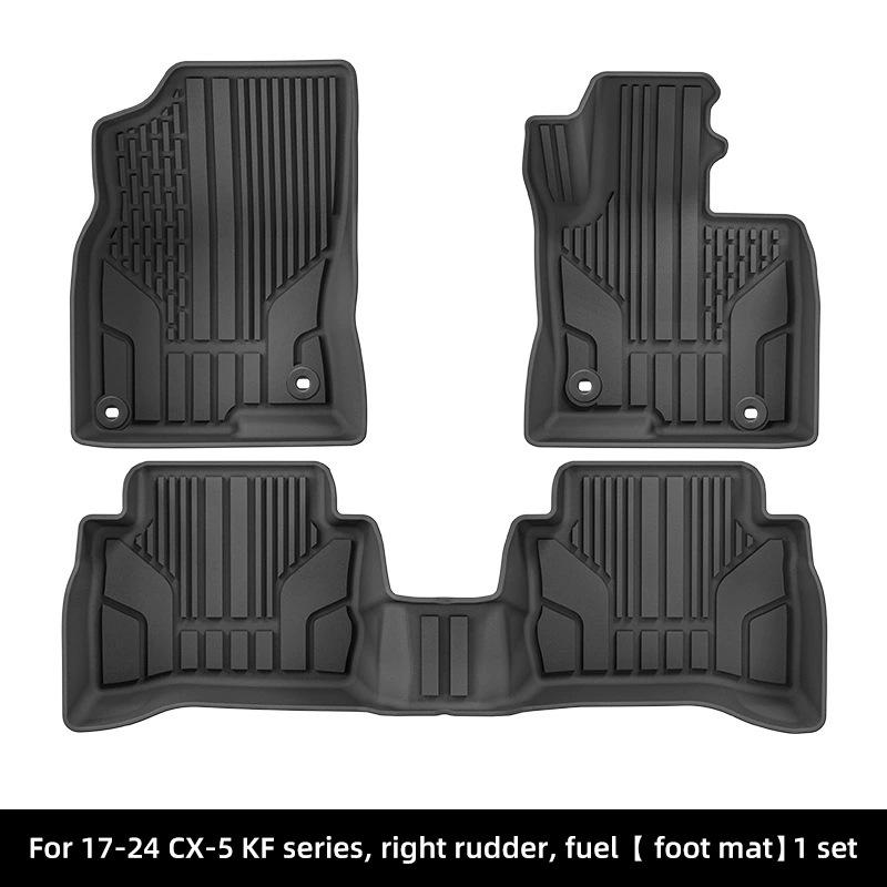 TPE Floor Mats for Right-Hand Drive Mazda CX-5 KF (2017-2024) - Dirt-Resistant.