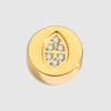 Gold Plated Stainless Steel Pendant - Personality Expression Pattern, European & American Style, DIY Jewelry Accessory