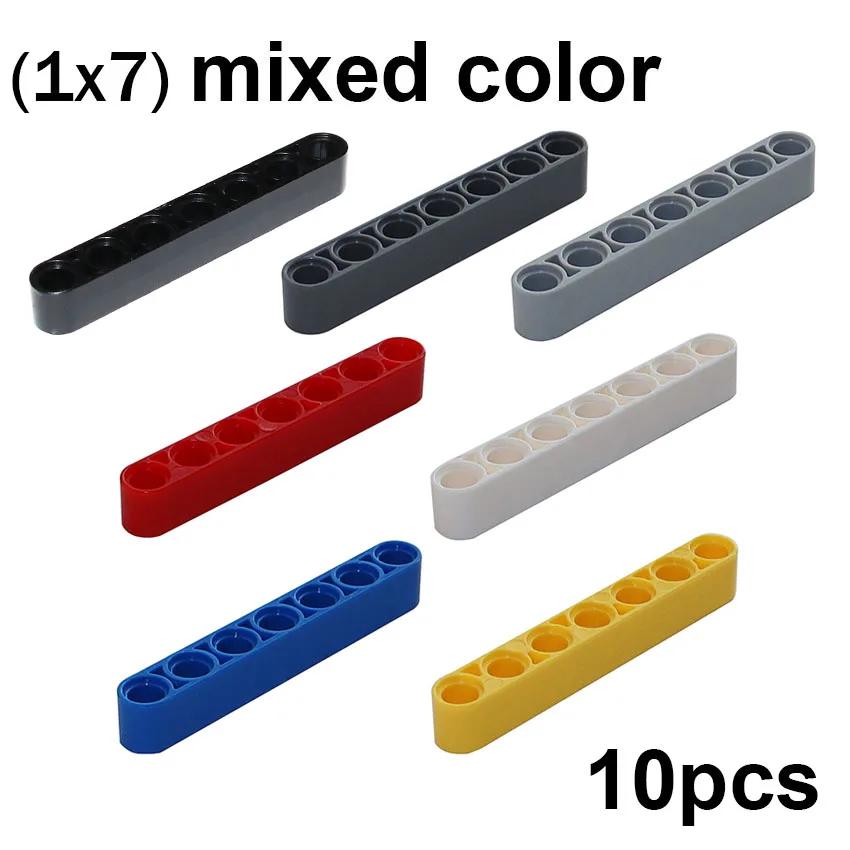 

10PCS MOC 32524 High-Tech Liftarm Thick Assembles Particles Building Blocks Parts 1x7 DIY Educational Technical Bricks