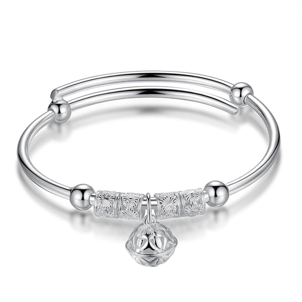 Bell Retro Female Silver Rotating Beads Silver Plating Bracelet Ethnic Winds Wedding Gift Gift Accessories 