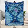 Love Support Daughter Blanket Soft Warm Cozy Great for Picnics Office Bed All-Season Use Modern Perfect Gift for Relatives and Friends
