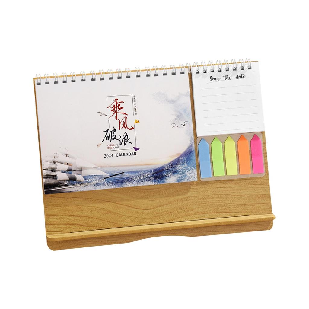 Desktop Calendar 2024 Personal Daily Planner Calendar Standing Flip Calendar