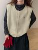 2026 Versatile Wool Round Neck Vest: Spring & Autumn Fashion Niche Style