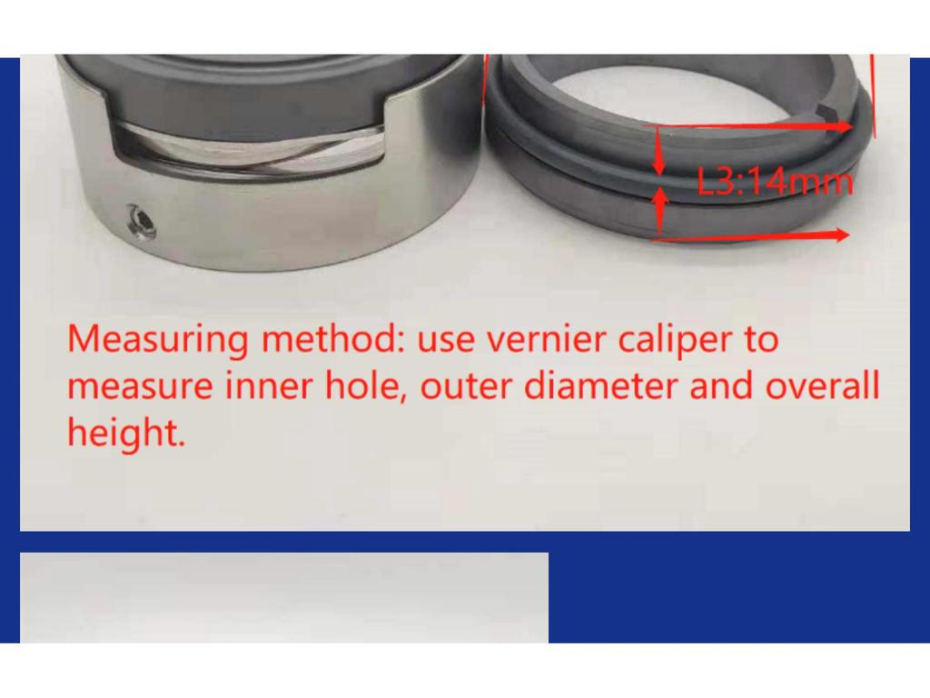 M7N-20~100 High-Temp Mechanical Seal, Stainless Steel, Silicon Carbide, Fluororubber, for Water Pump Shaft Sealing.