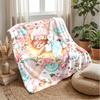 Teddy im Sternenbaum-Thema Decke Leichte Warme Flanelldecke Dekorative Überwurfdecke für Heimdekoration