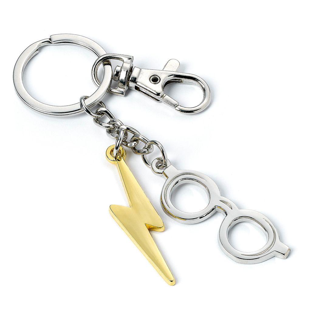 Harry Potter Lightning Bolt & Glasses Keyring