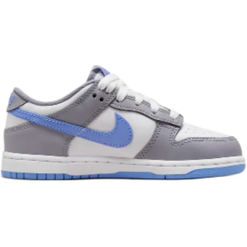 Nike Slip Resistant Abrasion Resistant Low top Kids' Skateboarding Shoes Gray Blue Sneakers FB9108-121
