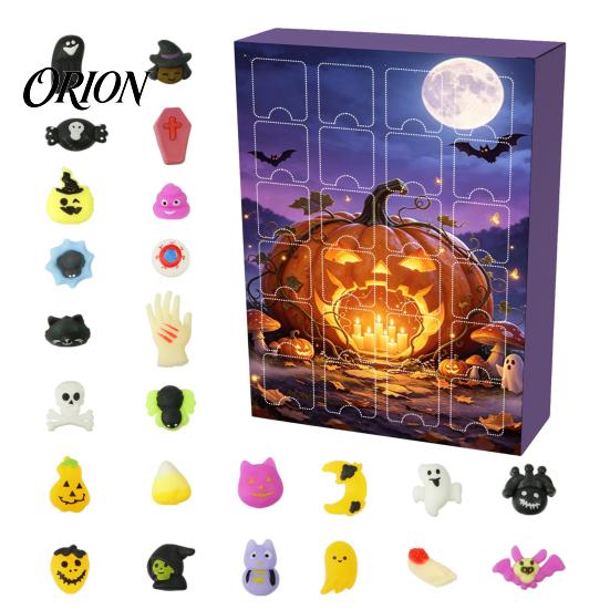 Holiday Countdown Experience Halloween Advent Calendar 2026, 24 Pcs Mini Squeeze Figures Calendar, Squishy Sensory Toys Slow Rising Stress Relief