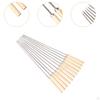 50 Pieces Barbecue Skewers for Grilling Reusable Metal Kabob Chicken, Meats, Prawn,