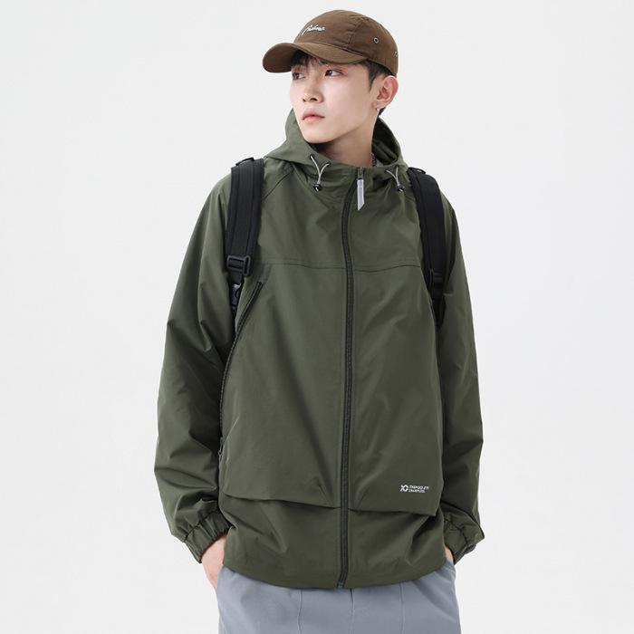 

Черная куртка мужская свободная большого размера американская ретро-куртка для инструментов на открытом воздухе повседневная модная брендовая 4XL зелёный