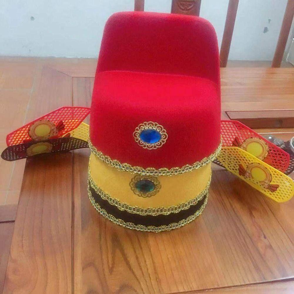 1Pcs Photograph Prop Cosplay Hat Ancient Chinese Style Black Gauze Cap Opera Hat  for Kids Adult