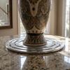 Heavy Duty Turntable Stand Aluminum Zinc Zinc Alloy Swivel Plate Stand Rotating Turntable  Showcase Furniture