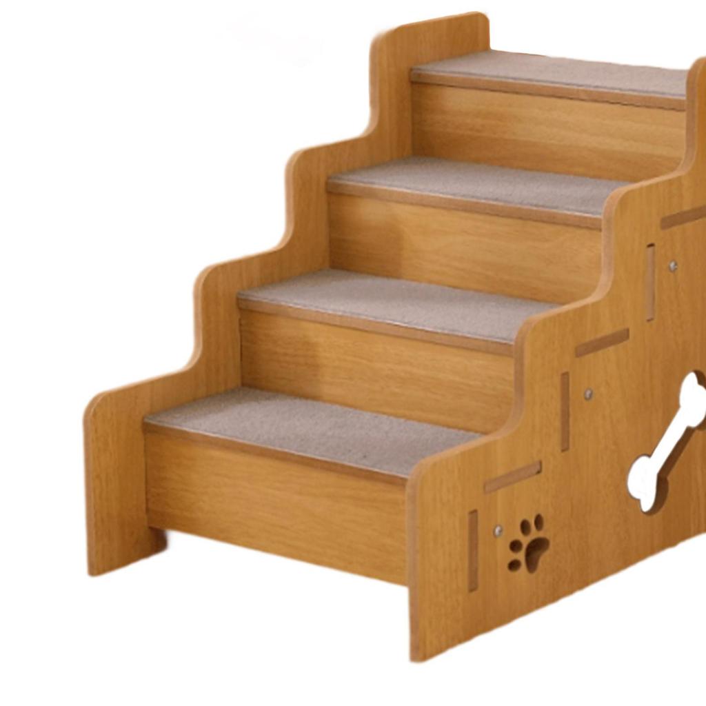 Dogs Ladder Puppy Stair Wooden Pets Puppy Essentials Dogs Accessories for Small Medium Older Cats High Bed Sofa Indoor Car