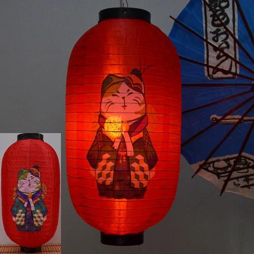 Japanese-style Lucky Cat Waterproof Lanterns Sake Izakaya Sushi Lamian Noodles Cuisine Restaurant Advertising Holiday Decorative