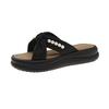 Cool slippers women's summer wear 2025 new thick-soled casual pearl sandals fashionable versatile Chinese style one-word drag