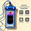 Waterproof Floating Phone Pouch with Airbag, Touchscreen Compatible, Ideal for Swimming, Rafting, and Rainproof for Food Delivery Riders.