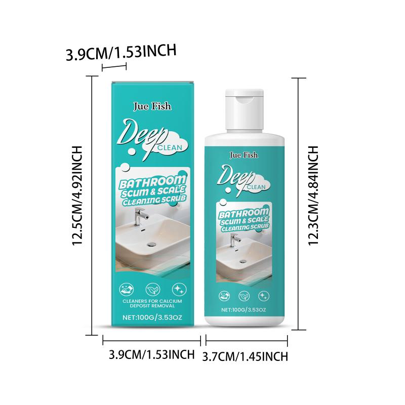 Stain Remover for Bathroom Tile Bathtub Deep Cleaning All Purpose Household Toilet Grout Decontamination Cleaner