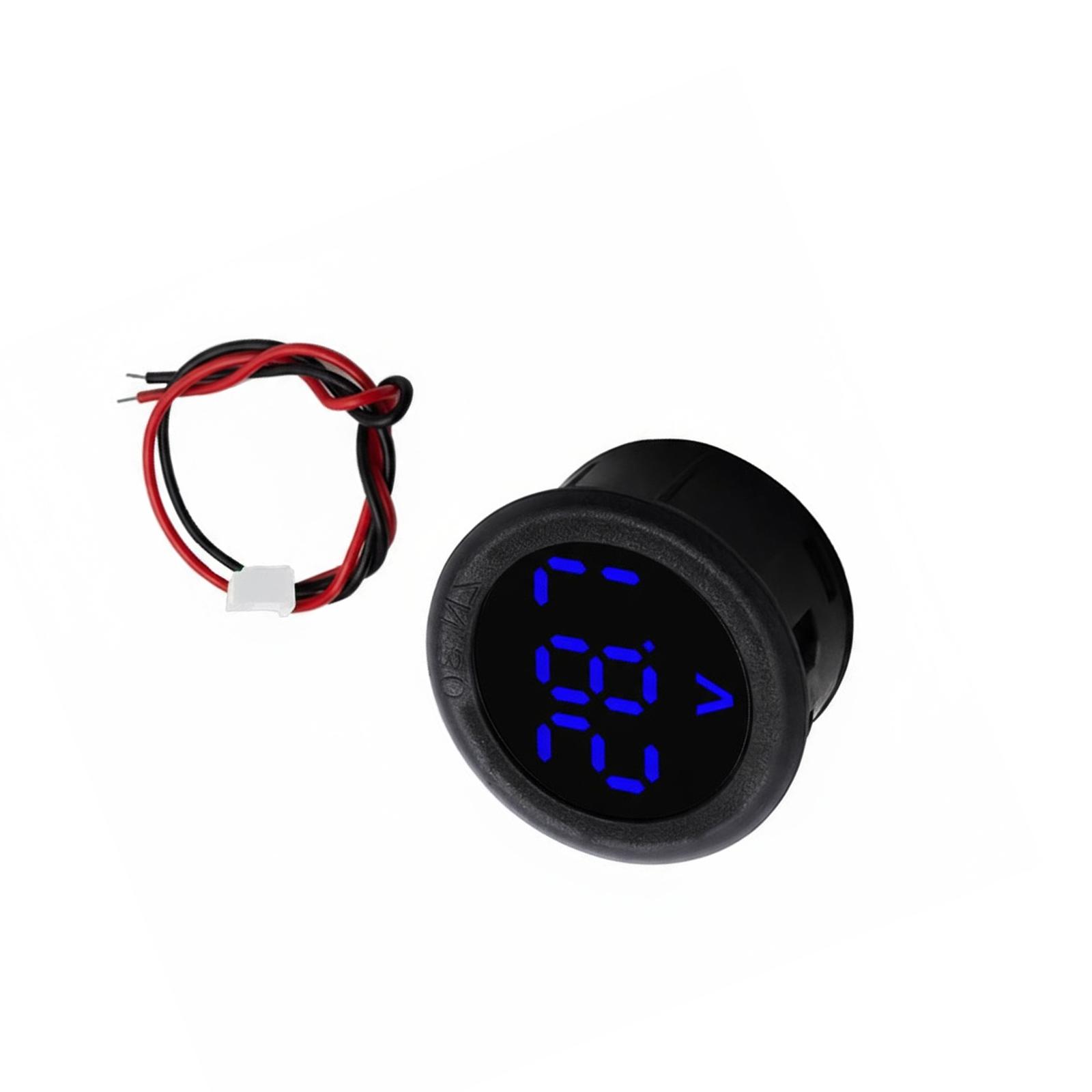 

5-100V Low Power Voltage Meter Monitor Panel Car Voltage Gauge LED Digital Display For Monitor Vehicle Motorcycle синій