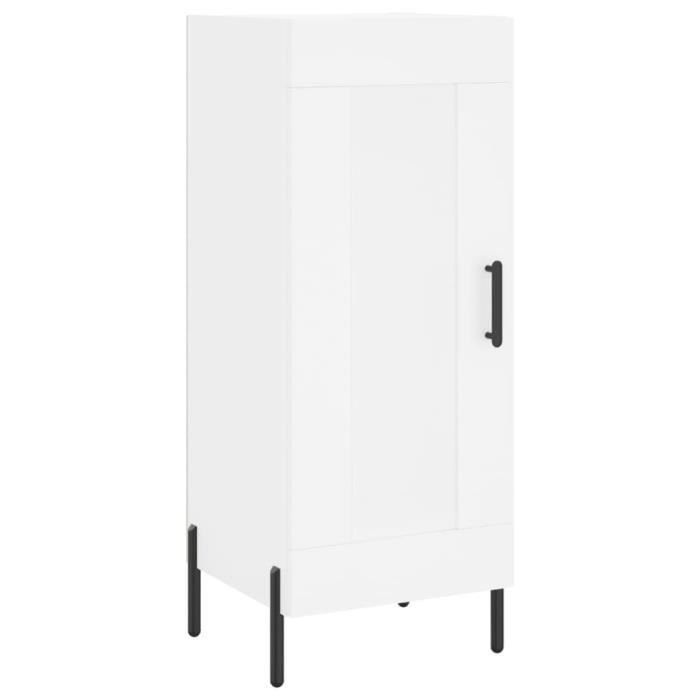 VidaXL White Buffet 34.5x34x90 Cm Engineered Wood 830452