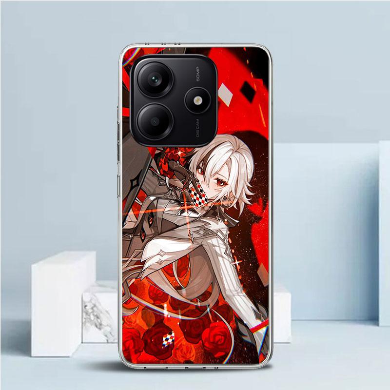 Arlecchino Genshin Impact Soft Cover for Xiaomi Redmi Note 15 14 13 12 Pro Plus Phone Case 14S 11S 11T 11E 10S 10 4G Pattern She