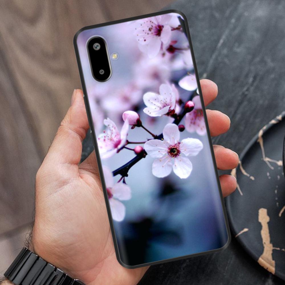 Case For Samsung Galaxy M06 Case 6.74" Cute Flower Cover Soft Silicon Matte Protective Fundas For Samsung F06 Bags Cartoon Shell