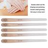 20pcs Reusable Manicure Sanding Strip Yellow Professional Nail Shaping File For Home Use