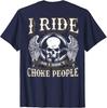I Ride So I Dont Choke Skull Vintage Motorcycle Biker TShirt 100 Cotton ONeck Short Sleeve Summer Casual Mens Tshirt