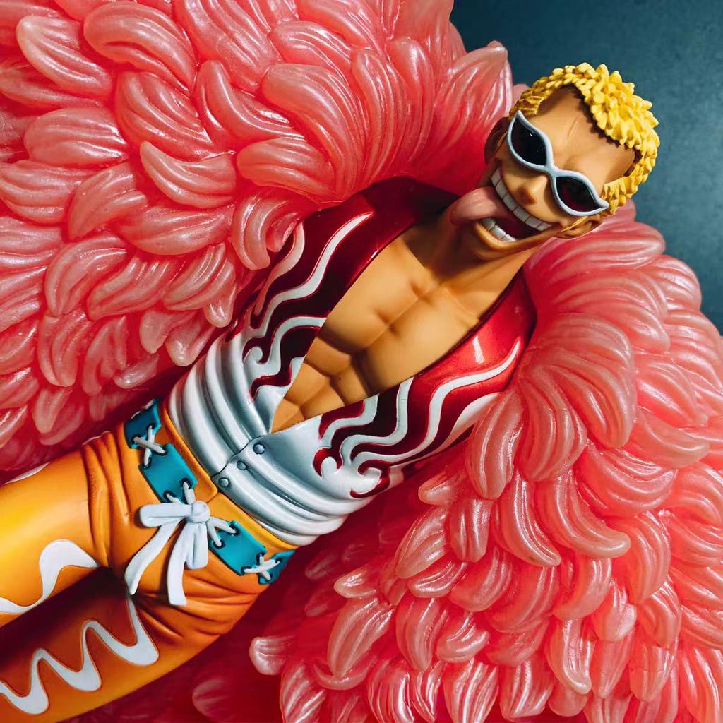 26cm One Piece Anime Figures Oka Shichibukai Donquixote Doflamingo Action Figure PVC Statue Model Toys Doll Birthday Gift