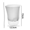 Self-Watering Flowerpot Self-absorbent Cotton Rope Flowerpot Transparent Double Layer Planter Flowerpot for Office Table Decor