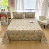 Flower Printed Flat Bed Sheets for Double Bed Single/Queen/King Reactive Printed Top Sheets for Beds sabanas cama Bed Linen