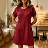 Women's Summer Casual Loose-Fit Short-Sleeve Dress