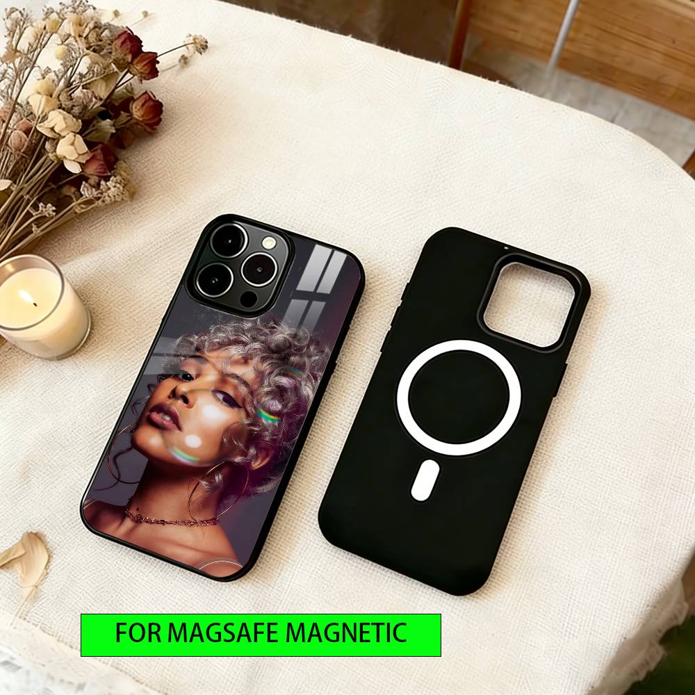 Doja Cat Singer Phone Case For iPhone17,16,15,14,13,12,11 Plus,Pro Magnetic For Magsafe Wireless Charging