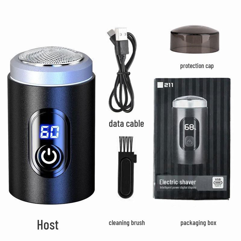 Mini Electric Shaver - Portable, Fast Charging, Type-C Interface for Men