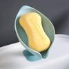 1pcs Drain Soap Holder Leaf Shape Soap Box Suction Cup Tray Drying Rack for Shower Sponge Container Kitchen Bathroom Accessories