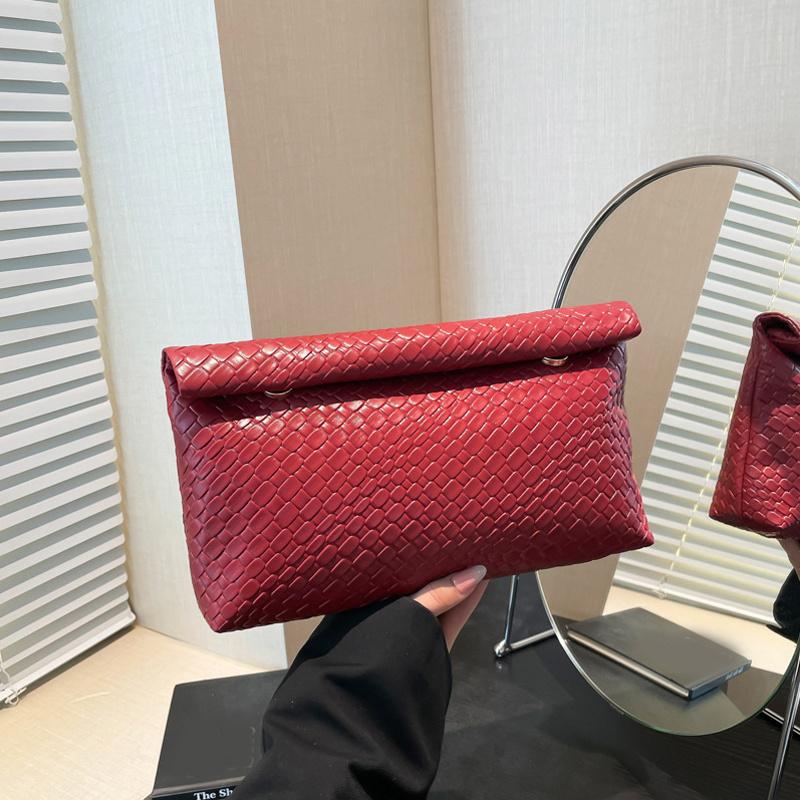 Elegantní multifunkční dámská psaníčko velká kapacita tkaný vzor večerní kapsa na telefon peněženka na mince luxusní dlouhá peněženka