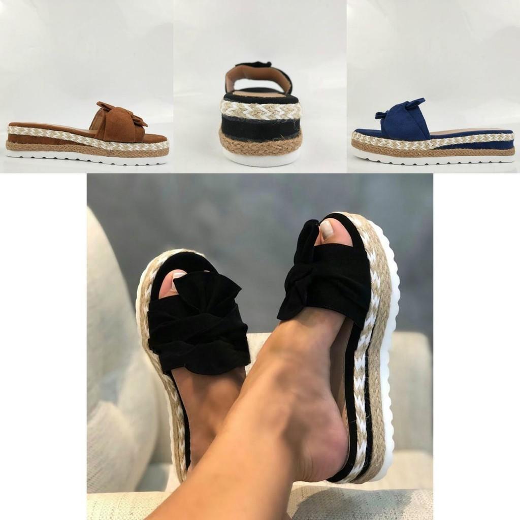 Stylish Bow Knot Sandals Shoes For Women With Comfortable Inner Lining For Everyday Use