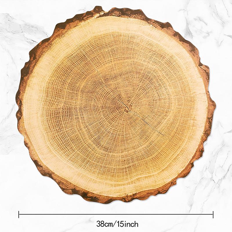 Baumstamm Platzset Haushalt Holzmaserung Esstischmatte Hitzeschutz Isolierung Teeraum Dekoration