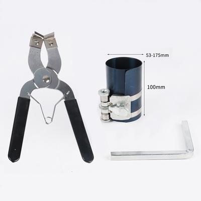 For Lawn Mowers Piston Installer Tool Adjustable Piston Ring Compressor 65 Manganese Steel Compression Range 2-6.88 Inches