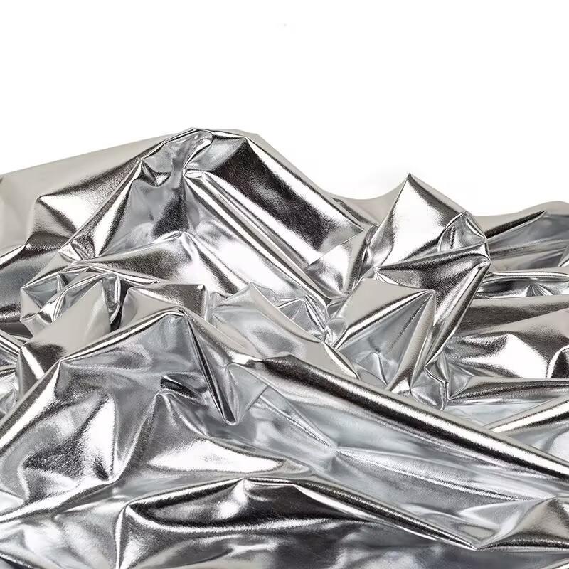 150x50cm/Stück Spandex glänzender Stoff Heißprägestoff Hochzeitsdekoration Bühnenauftritt Kleiderstoff DIY-Material