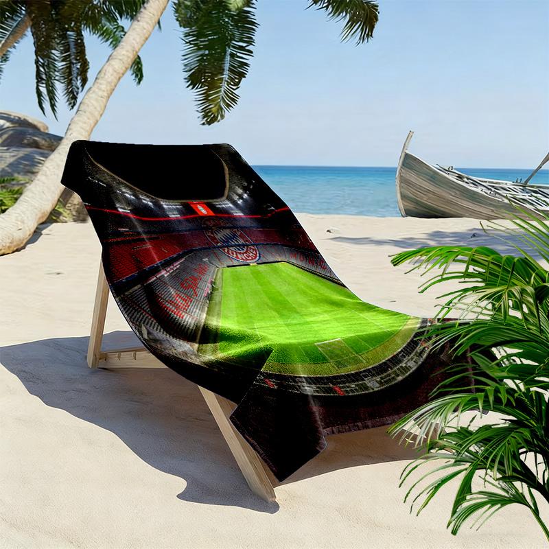 FC Bayern Munich: Symbol Excellence beach towel Outdoor camping beach seaside swim Absorbent bath towel Travel and vacation towels beach Comfort