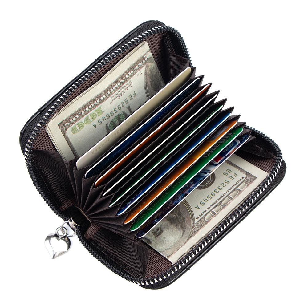 Simple and Sweet Love Universal Zipper Multi-card Organ Card Bag Change Bag Female