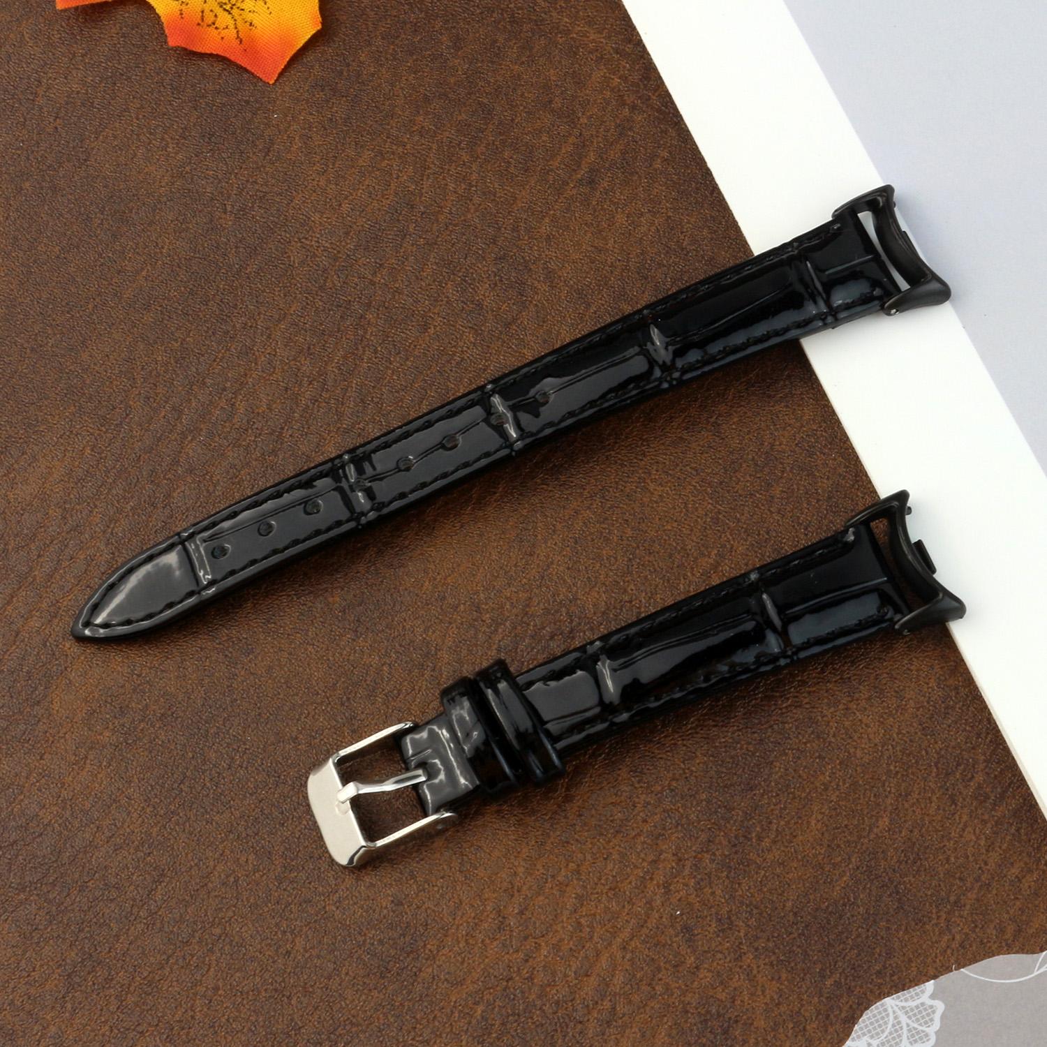 

Leather Watch Strap for Mi Band 10/8/9 Bracelet Wristband for Xiaomi Smart Band 10 9 8 Strap Replacement Watchband for Women Men чёрный