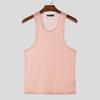 INCERUN Men Summer Sleeveless See Through Breathable Homewear Mesh Sheer Tank Tops