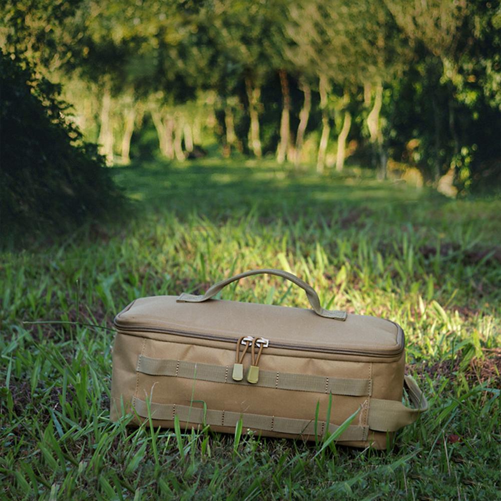 Camping Storage Bag Large Capacity Outdoor Camping Organizer Multifunctional Gas Stove Canister Carry Bag for Family Activities