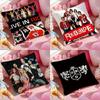 RBD Rrebelde Album Cushion Cover Antidustmite Pillowcase Invisible Zipper Silky Short Plush Sofa Cushion Cover