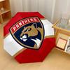 Florida Panthers Fashionable Automatic Opening/Closing Folding Umbrella. Portable and Foldable, Ideal for Gift, Travel, and Daily Use