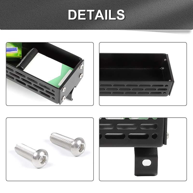 Copilot Armrest Handle Storage Box Organizer Container Aluminum Alloy Accessories Fit for Suzuki Jimny 2019 Up Car Accessories