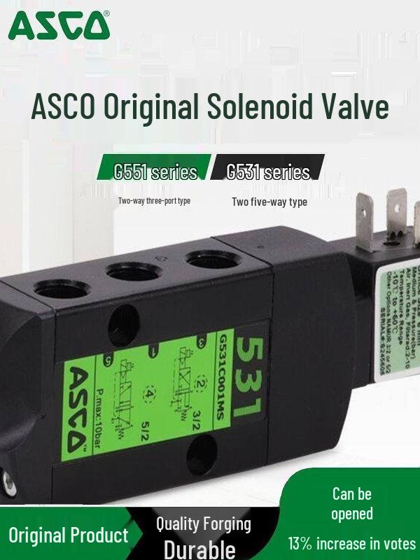 

ASCO Solenoid Control Valve G531C001MS/017MS, G551A001MS, SCG531A005MS SCG531C Manifold Single Position
