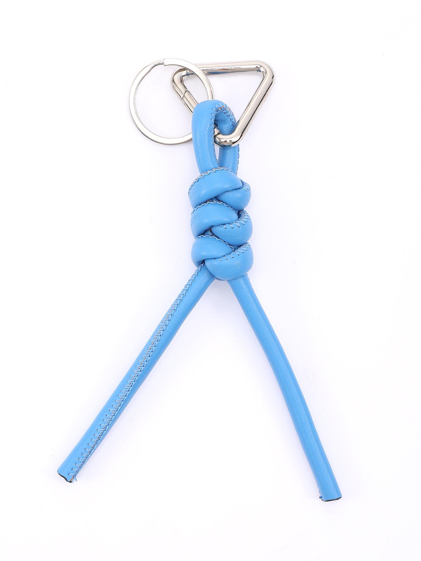 

Треугольный PU плетеный брелок с ромбовидным узлом